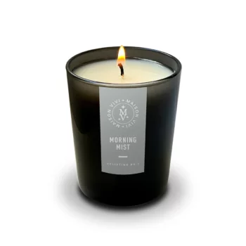 Morning Mist lit candle